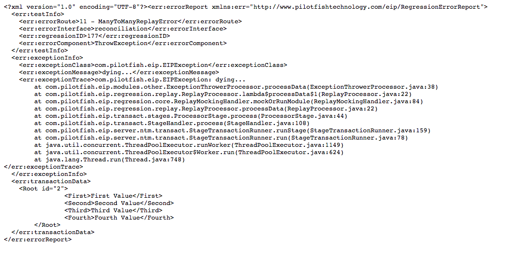 Error Stack Trace