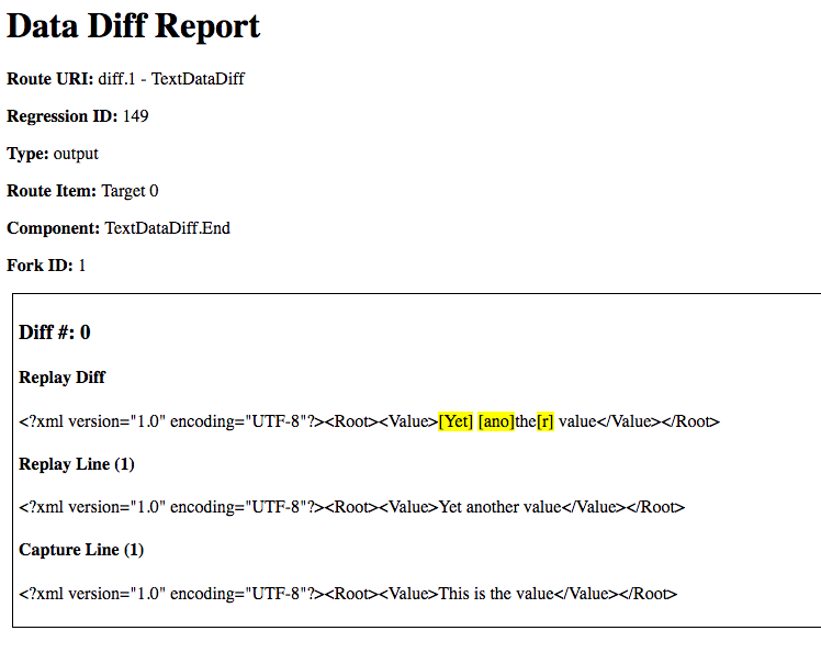 Data Diff Report