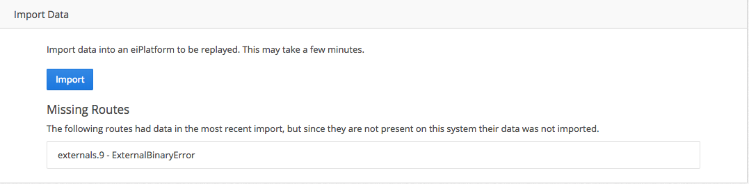Import Missing Routes