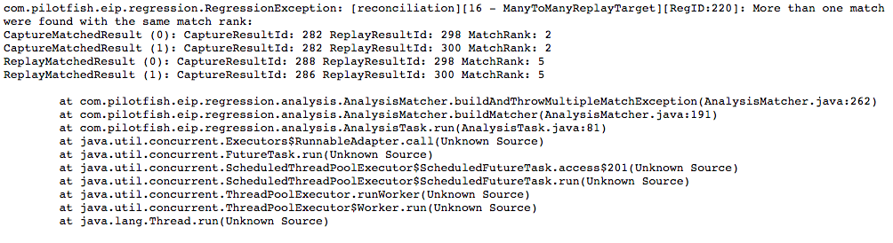 Regression Error Report