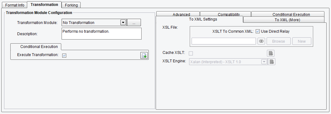 Transform Panel Transformation Tab