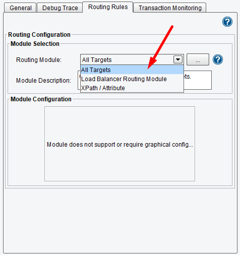 The "All Targets" built-in Module, will take any inbound message and send it to each defined target system.