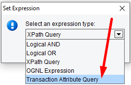 Query transaction attributes to be used in the message routing rules.