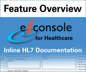 Inline HL7 Documentation feature in PilotFish's eiConsole Interface Engine