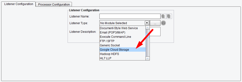 B2B Google Cloud Storage Adapter or Listener 