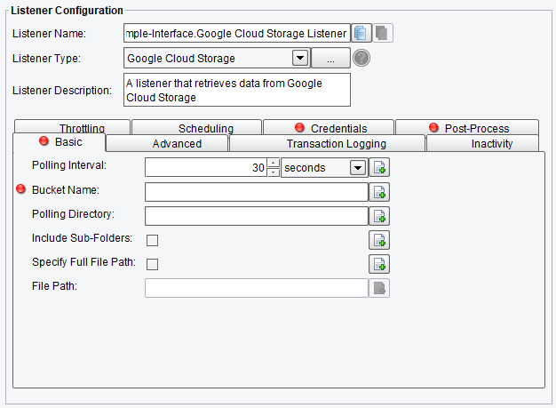 B2B Google Cloud Storage Adapter or Listener 