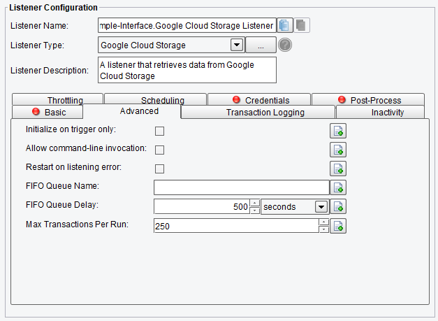 B2B Google Cloud Storage Adapter or Listener 