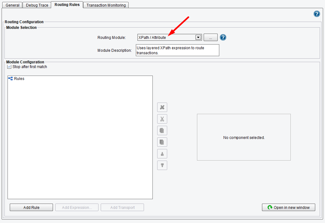 XPath Transport Module which is used for sending subsets of data to targets.