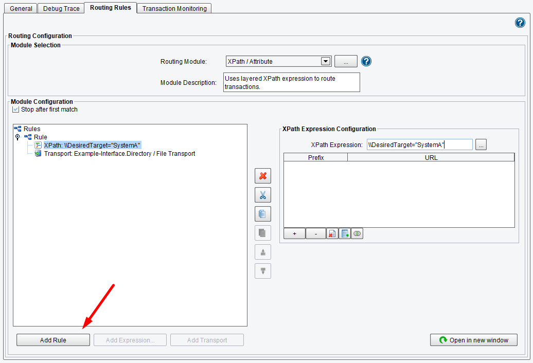 Add additional Routing Rules for the transactions.