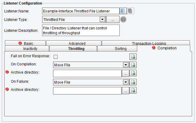 Throttled File Connector or Listener in PilotFish Software