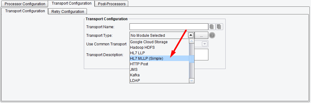 HL7 MLLP Connector in PilotFish Integration Engine