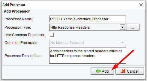 HTTP Response Headers Created with Transaction Processor