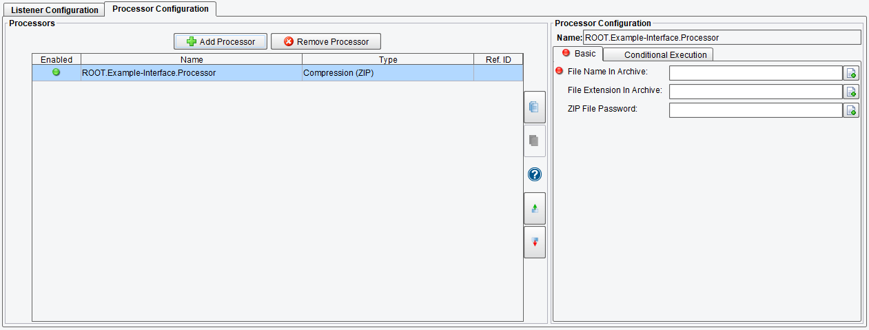 Zip Transaction Compression Processor or Connector
