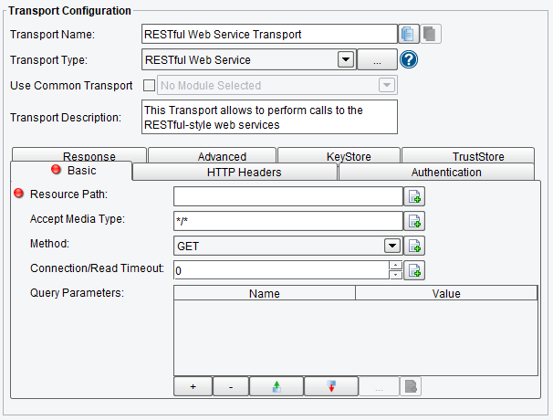 RESTful Web Services Basic Transport Options