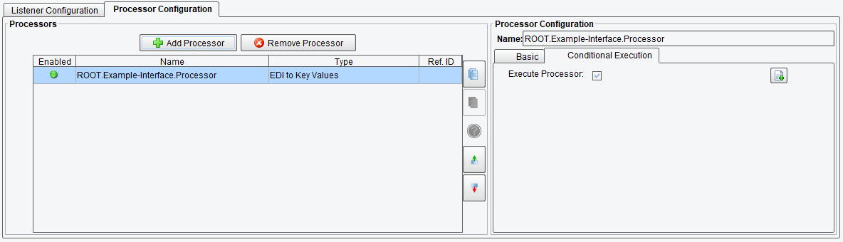 Conditional Execution Option for EDI to Key-Value Processor