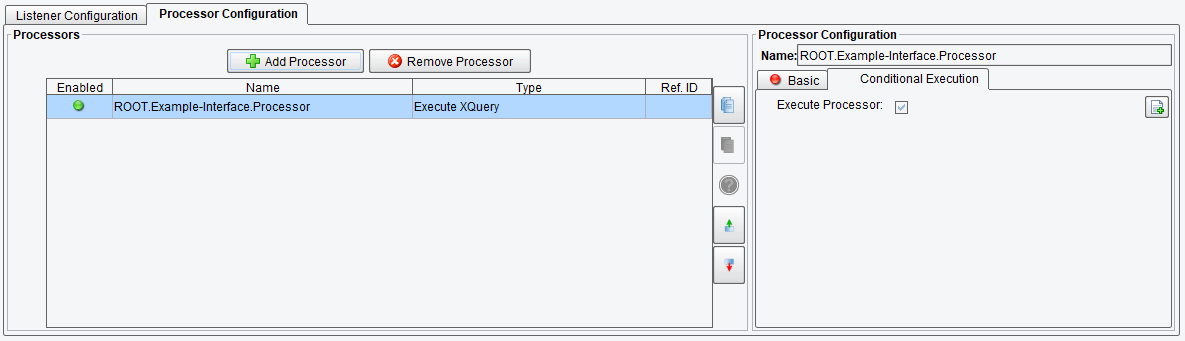 Conditional Execution Execute XQuery Processor