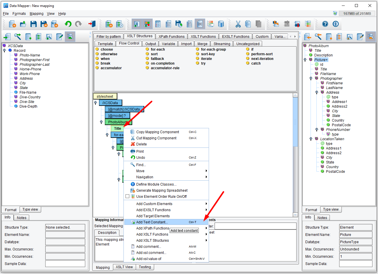 Clarify the meaning of fields in the data mapper.