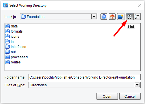 Route File Management Working Directory Pilotfish