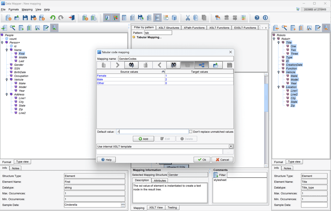 Configure Tabular Mapping