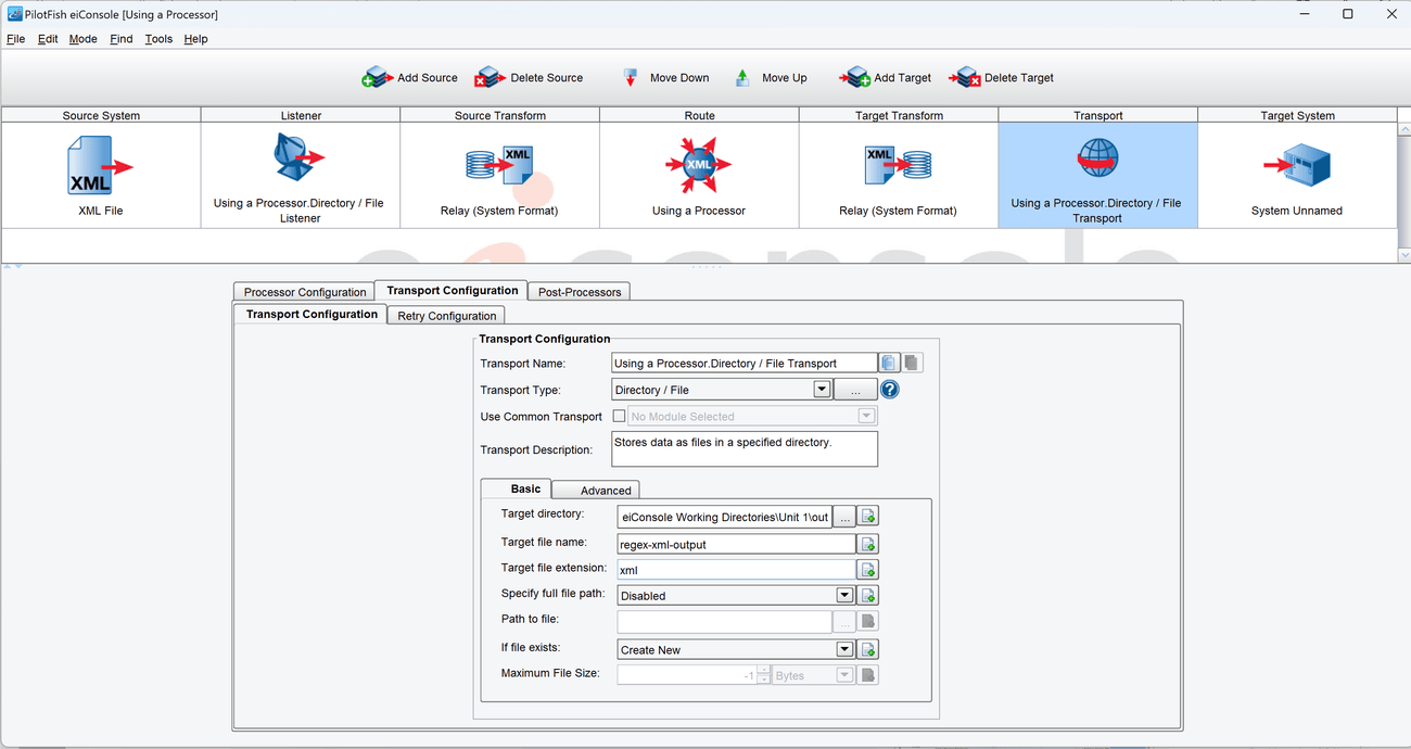 Configure Transport