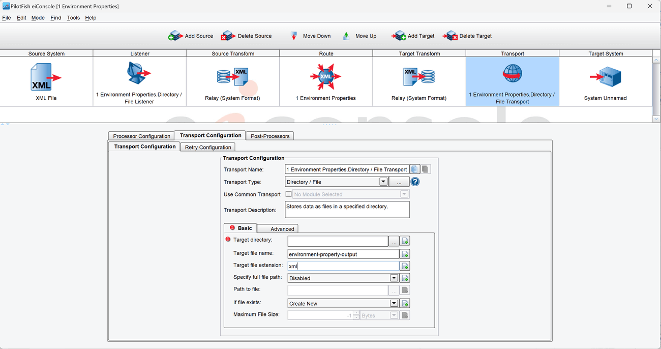 Configure Transport