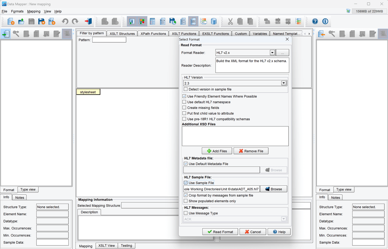 HL7 Format Builder