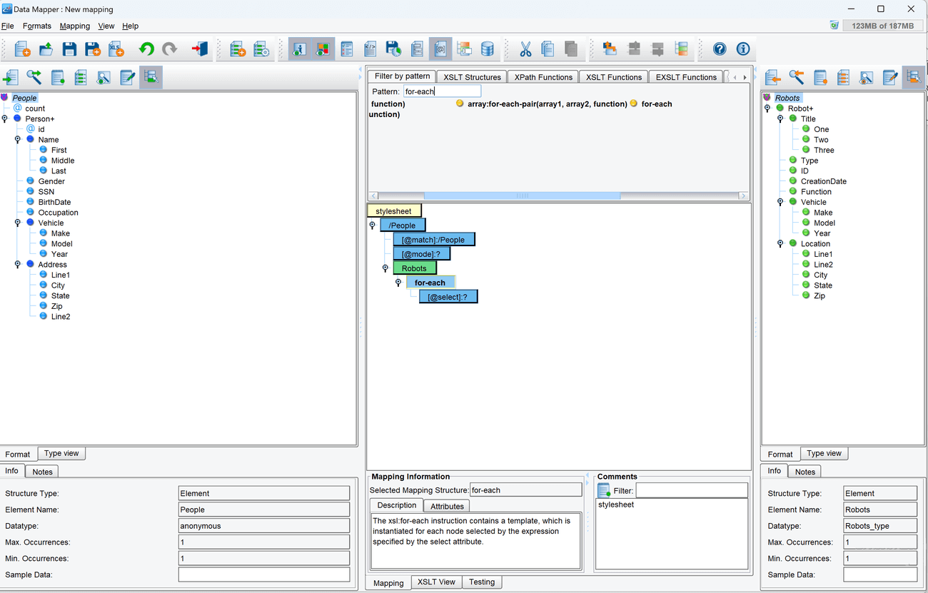 Map Source and Target Root