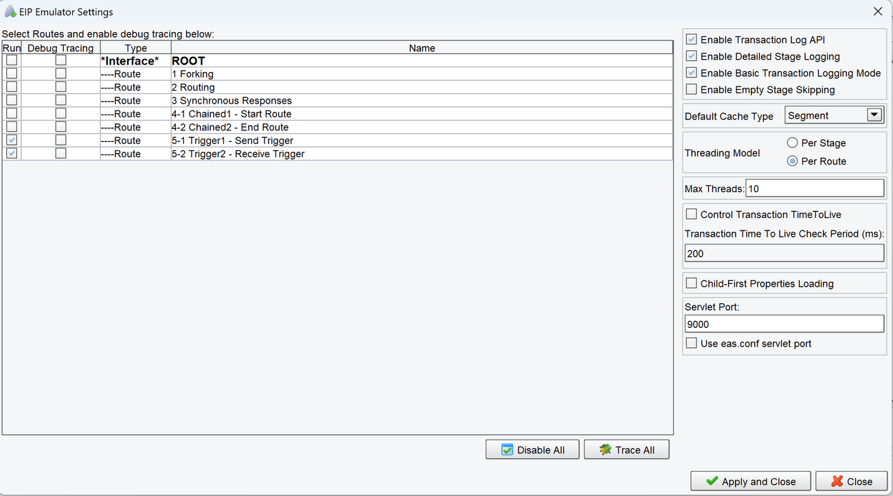 Enable Routes