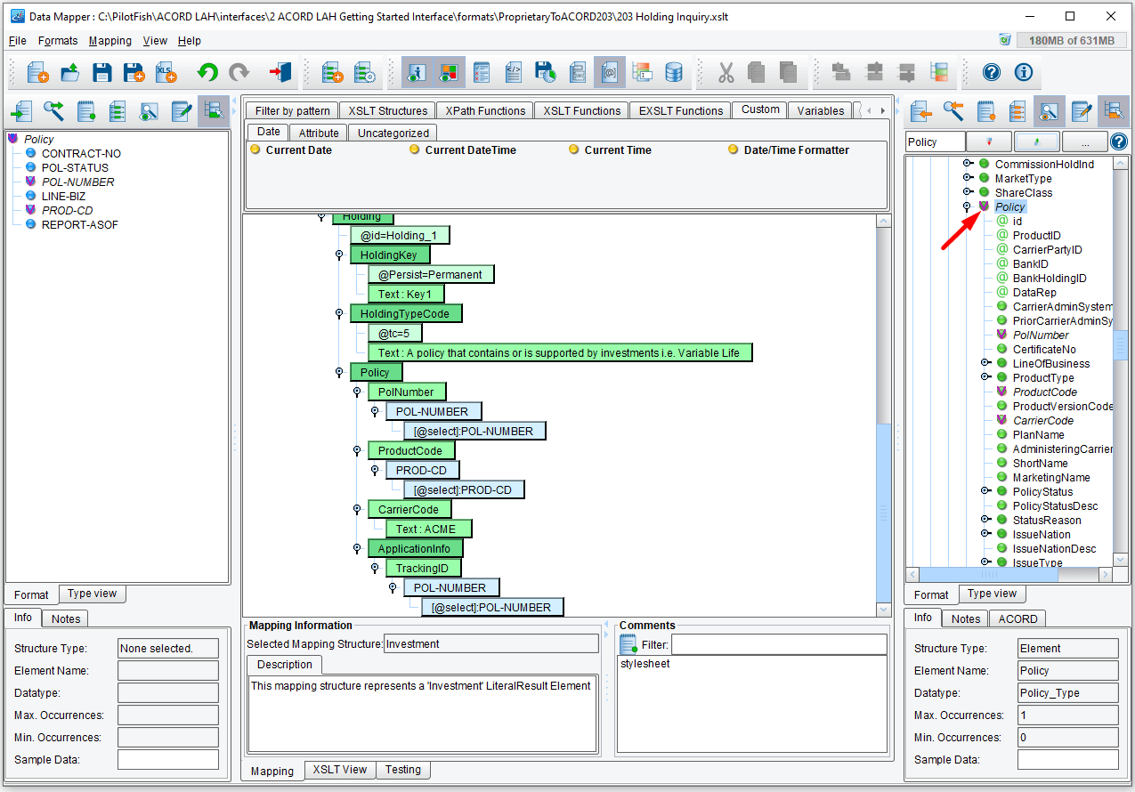 PilotFish ACORD LAH Integration Tutorial