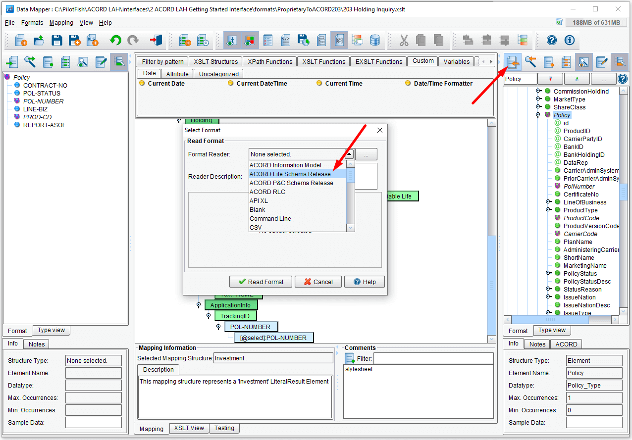 PilotFish ACORD LAH Integration Tutorial