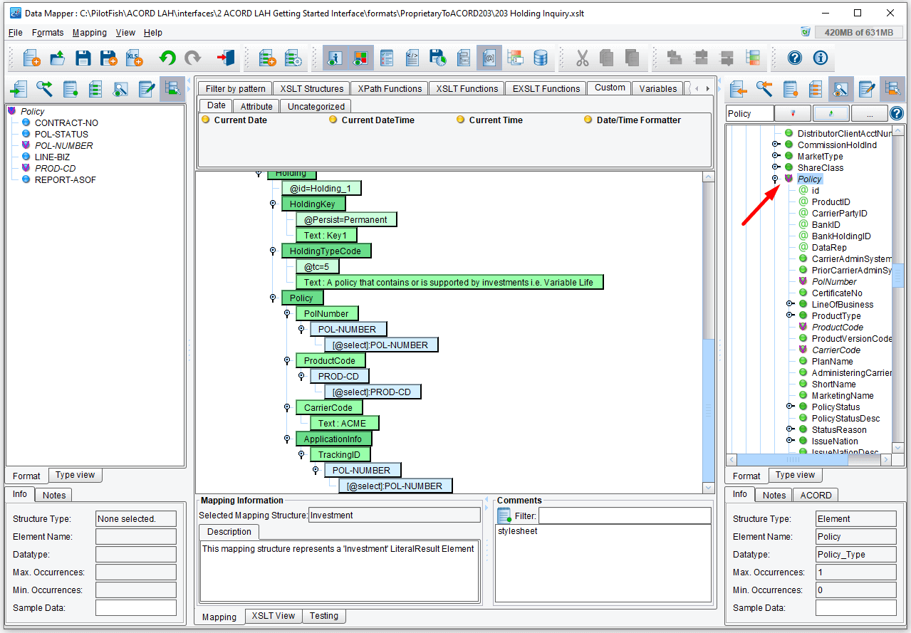 PilotFish ACORD LAH Integration Tutorial