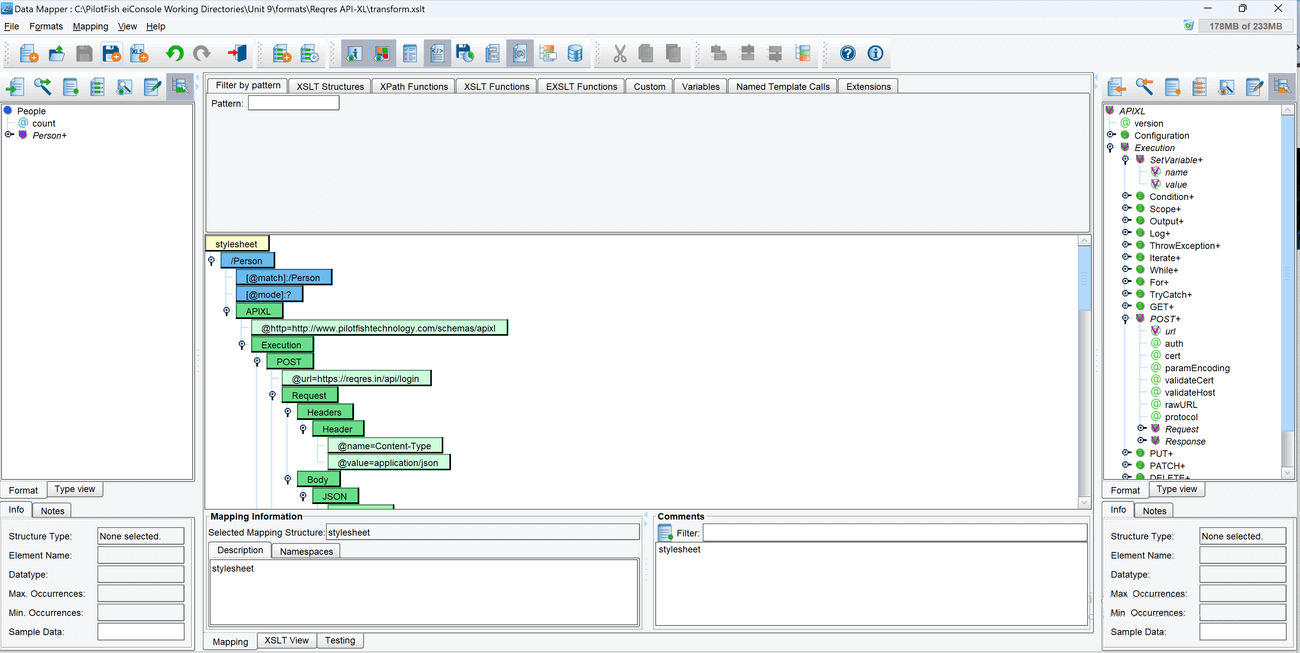 Configure the API-XL XSLT