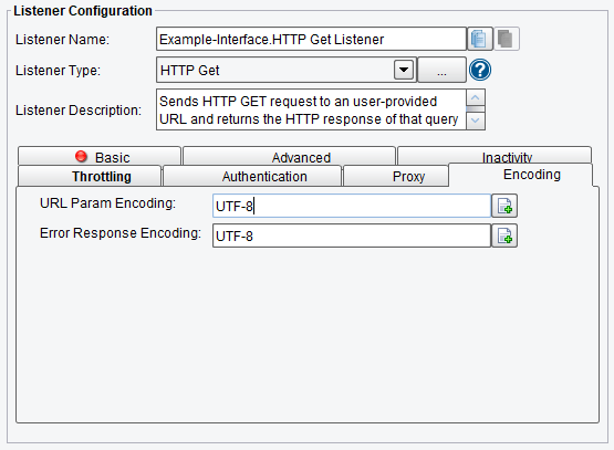 HTTP GET Listener/Adapter Encoding Options in PilotFish
