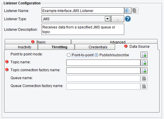 JMS Listener/Adapter Additional Resource Configuration Options