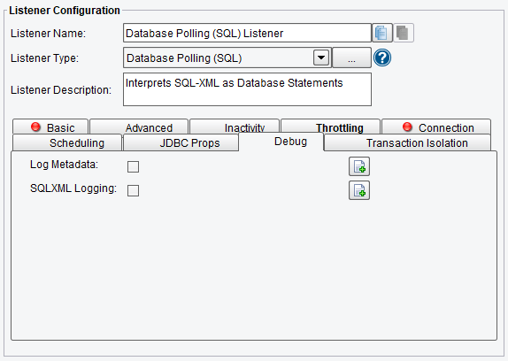 SQL Polling Debug Options in PilotFish Interface Engine