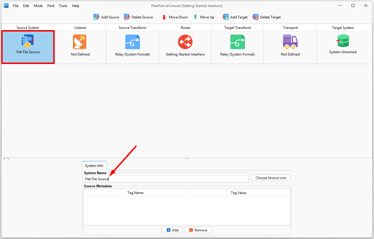 Data Route Source Setup eiconsole Pilotfish