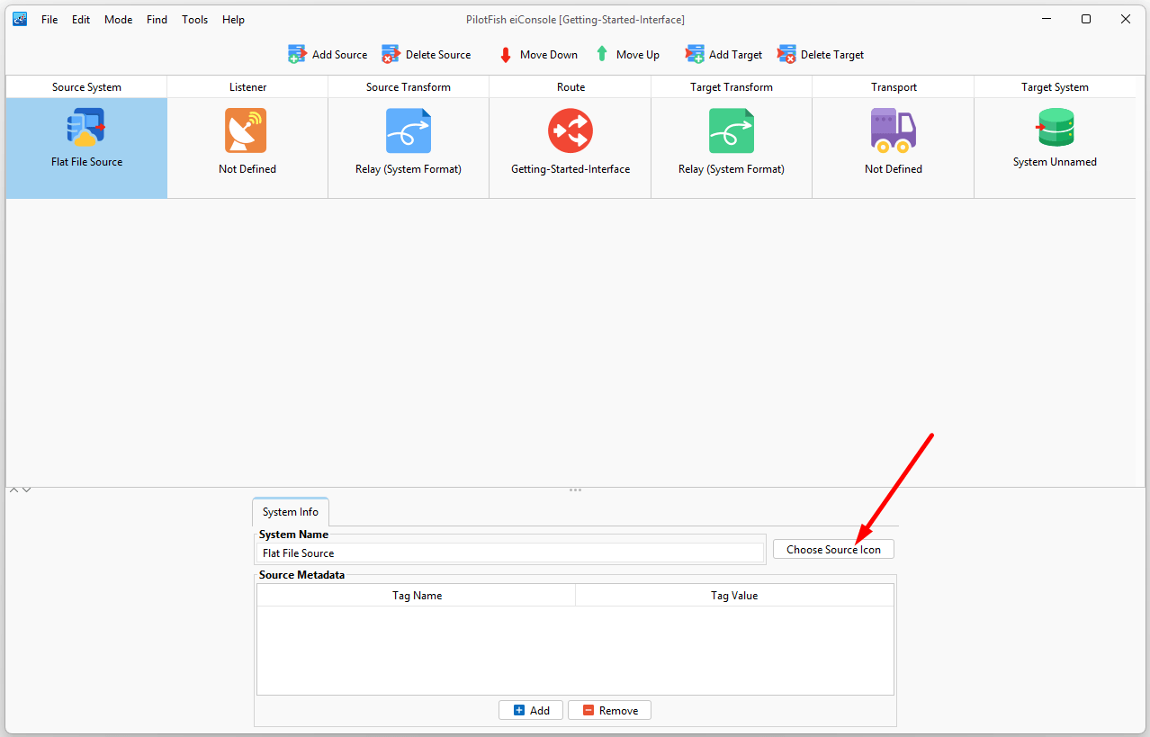 Data Route Source Setup eiconsole Pilotfish