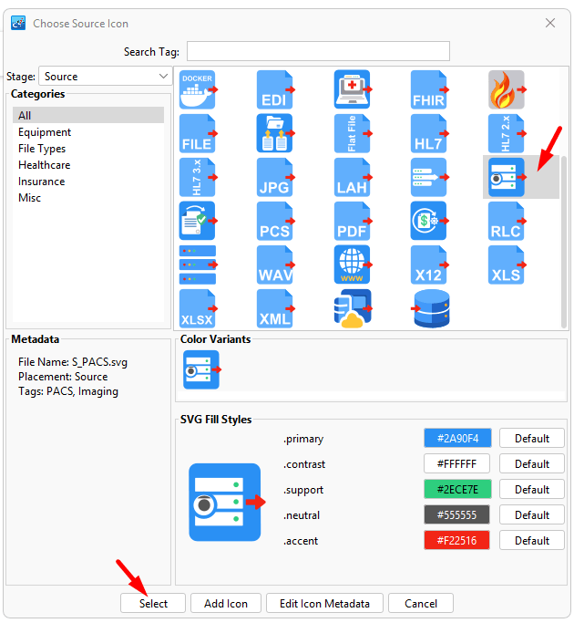 Data Route Source Setup eiconsole Pilotfish