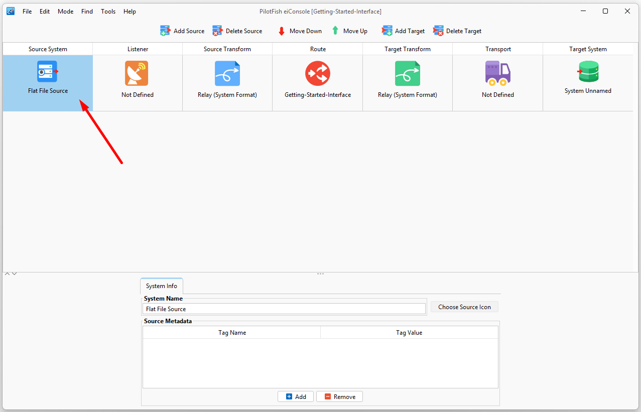 Data Route Source Setup eiconsole Pilotfish