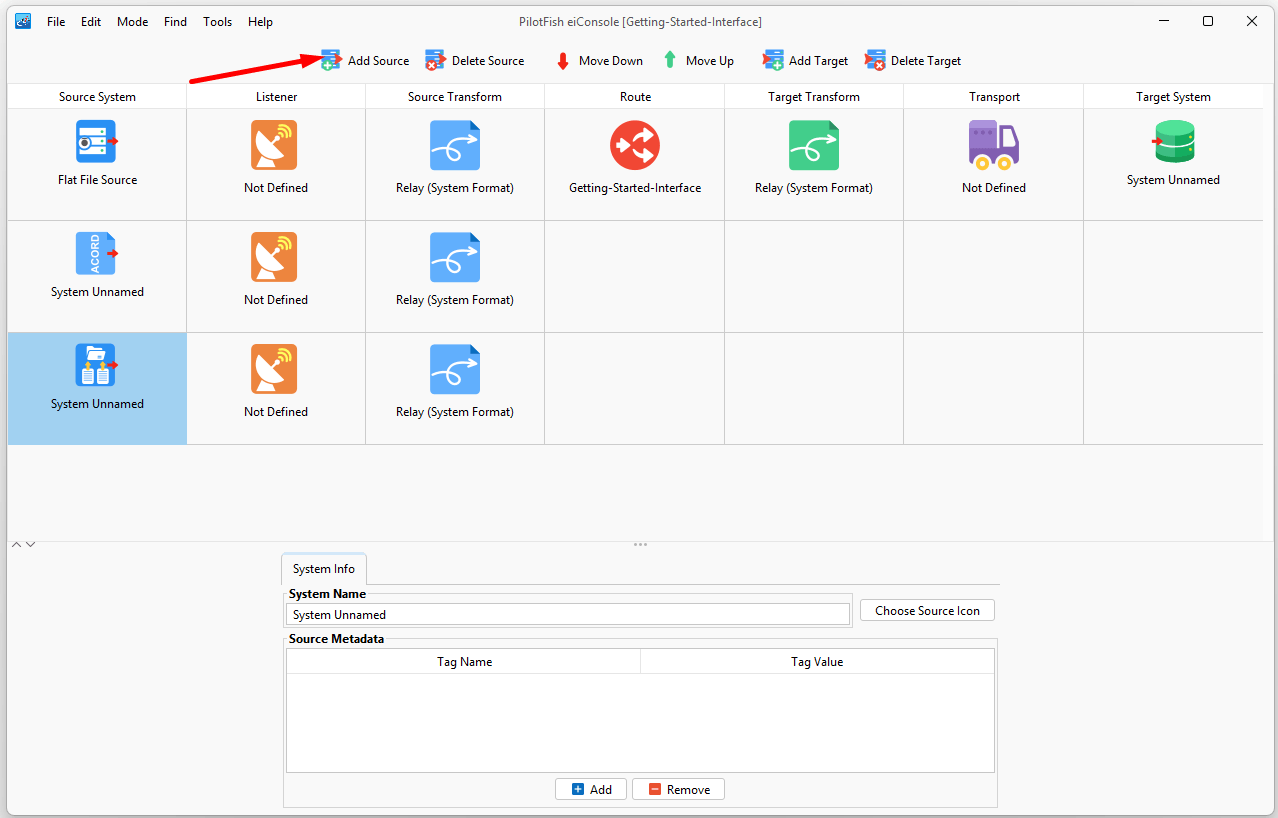 Data Route Source Setup eiconsole Pilotfish