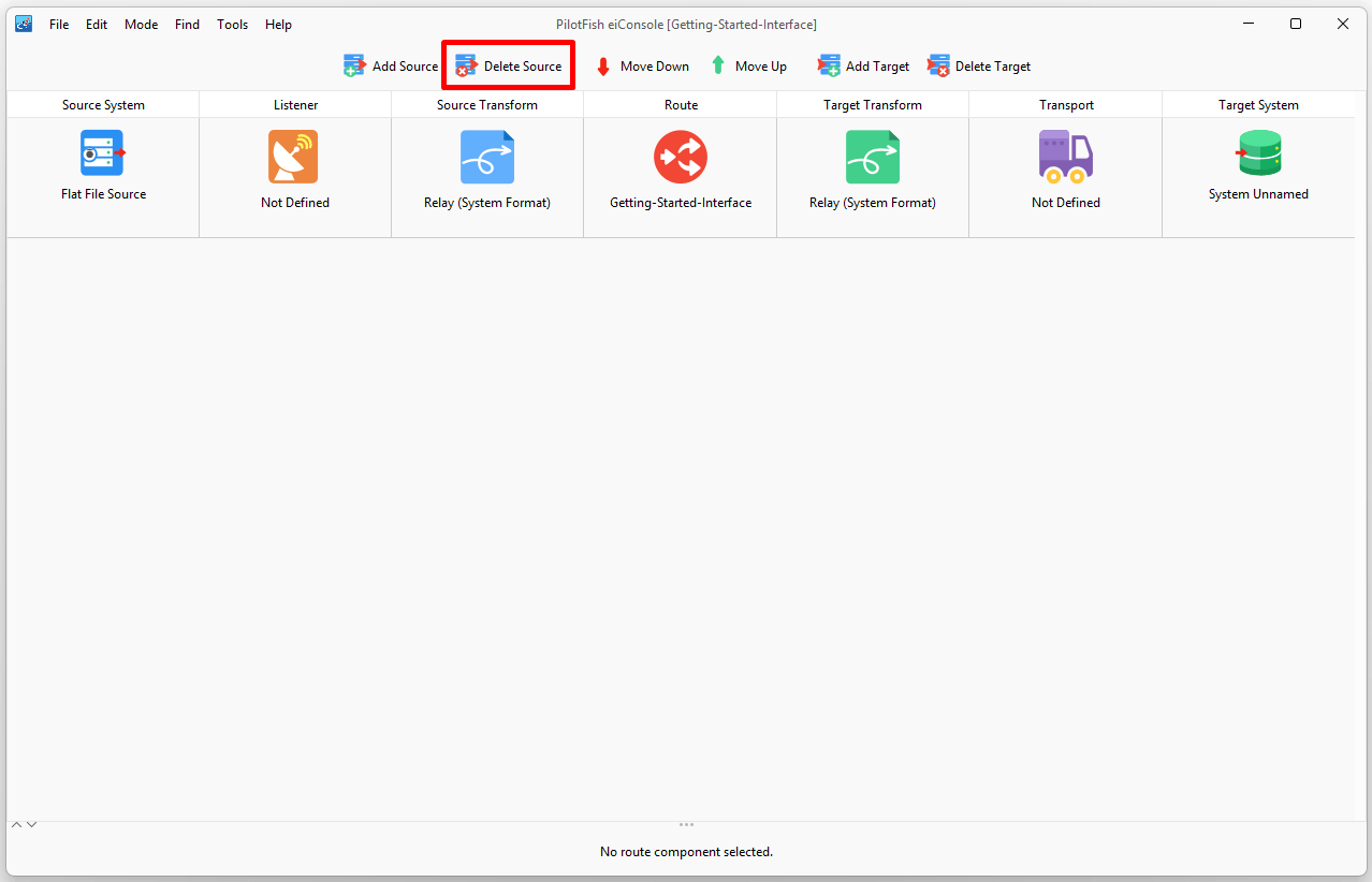 Data Route Source Setup eiconsole Pilotfish