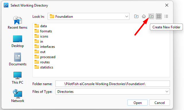 Route File Management Working Directory Pilotfish