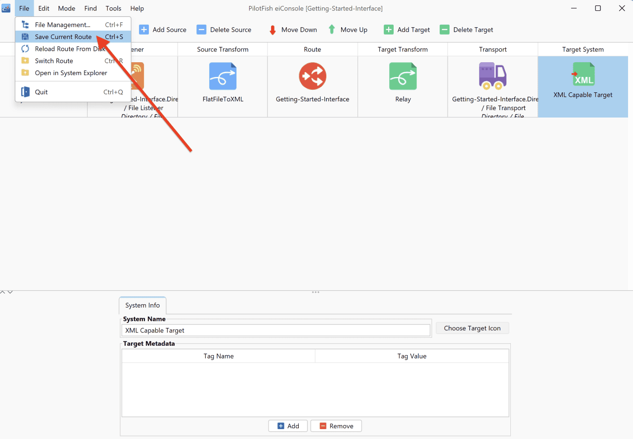 Adding Target Icon and Name