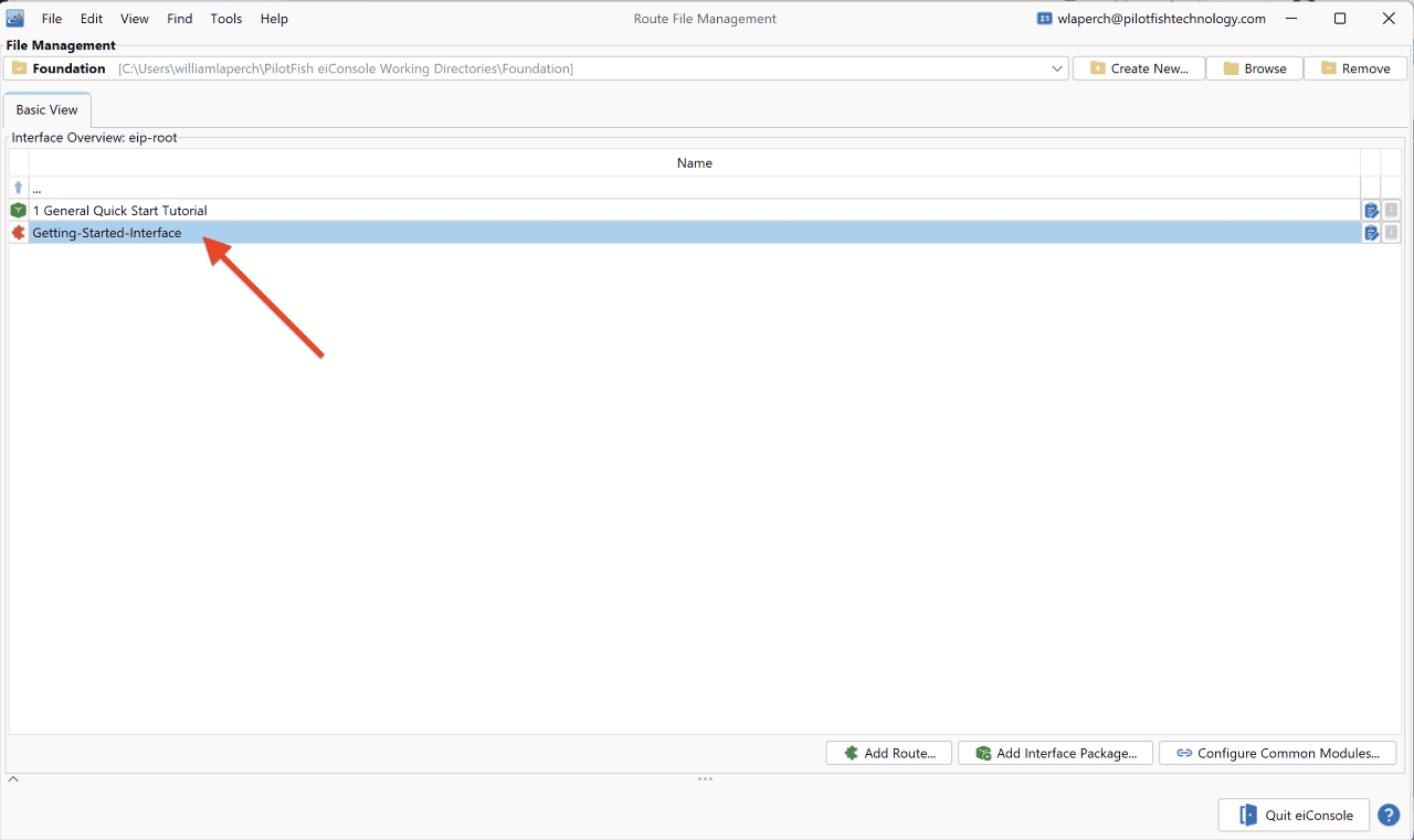 Creating a New Interface