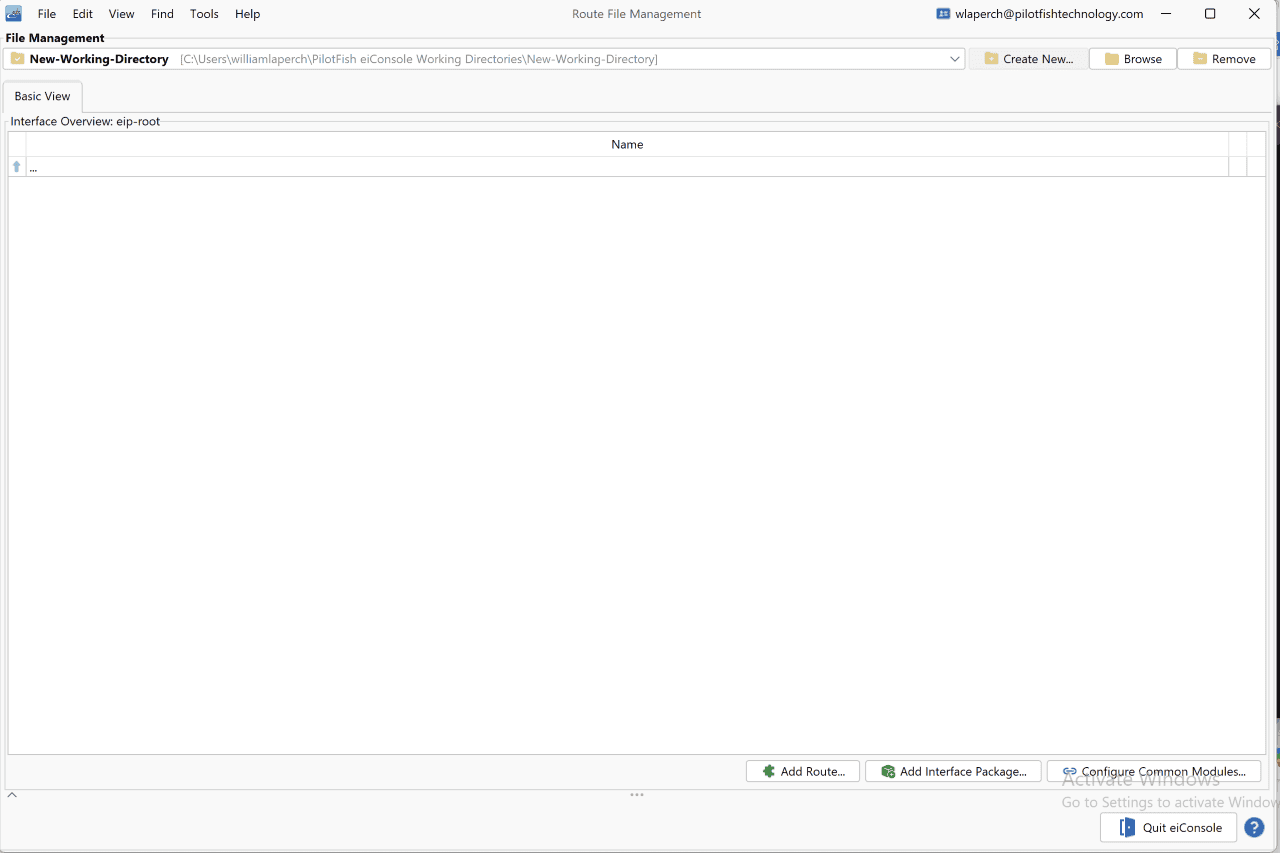 Creating a Working Directory