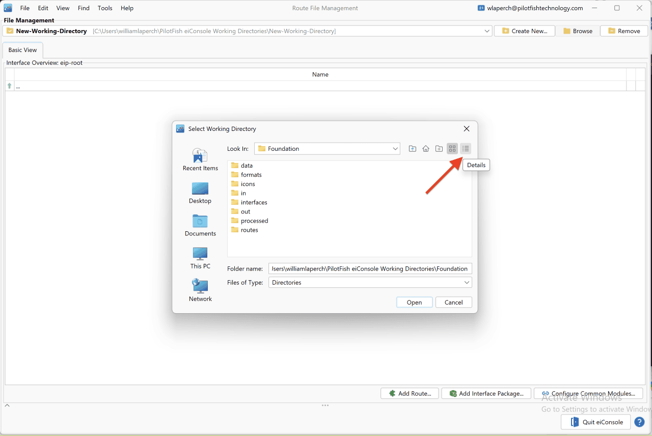 Creating a Working Directory