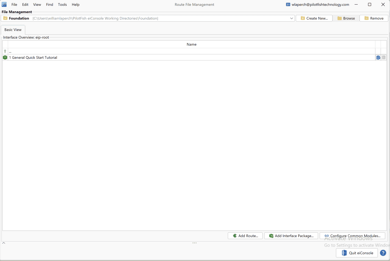 Creating a Working Directory