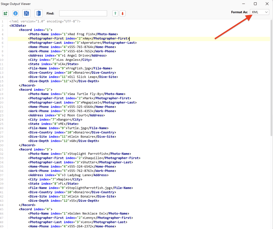 Testing an Interface Using the Inline Testing Mode