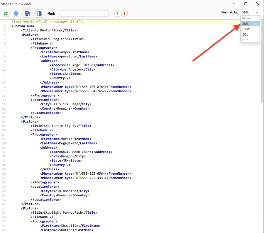 Testing an Interface Using the Inline Testing Mode