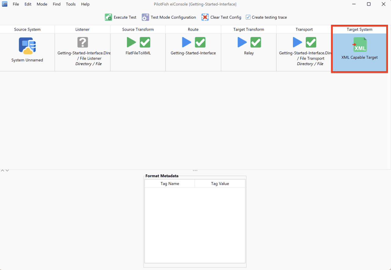 Testing an Interface Using the Inline Testing Mode